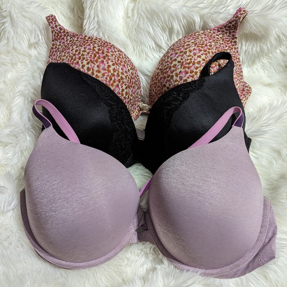 Lot of 3 Victoria's Secret perfect shape perfect coverage bras